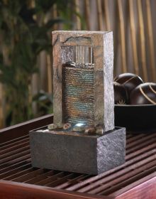 Serene Cascading Water Tabletop Fountain for Relaxation and Home Decor Serene Cascading Water Tabletop Fountain for Relaxation and Home Decor